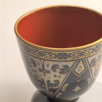 芸林堂 金錯銀バン紅聞香杯